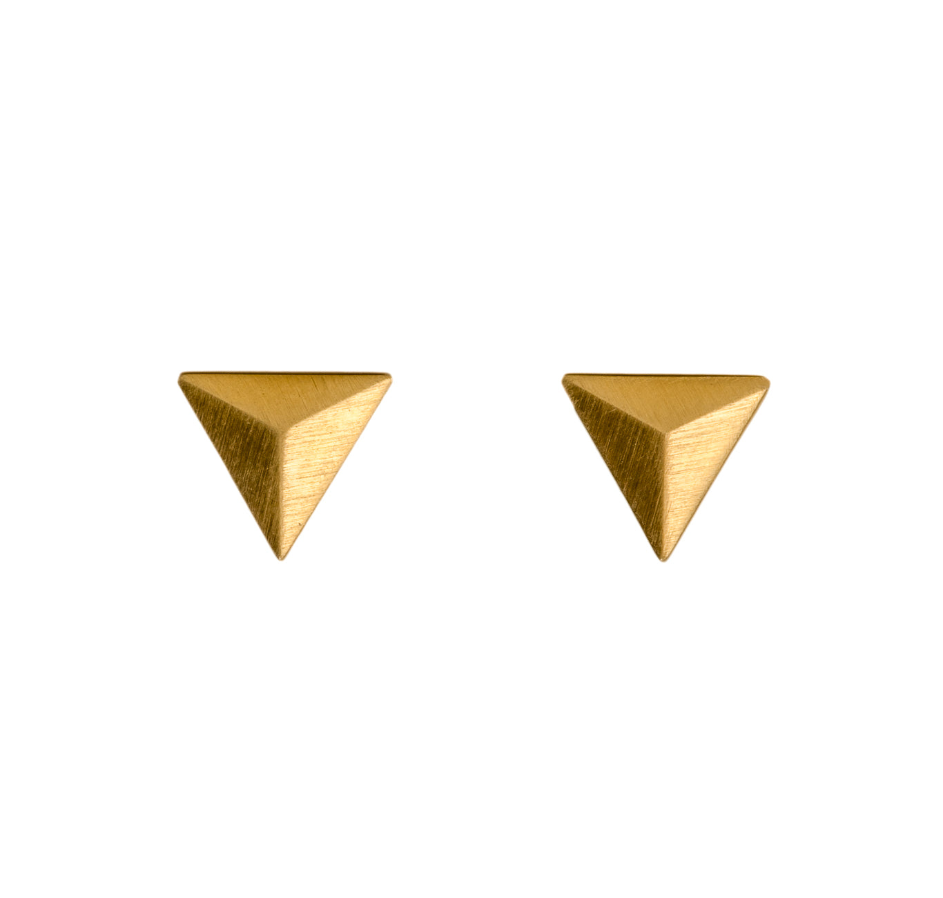 Tri Tetra Studs ~ 18K Gold