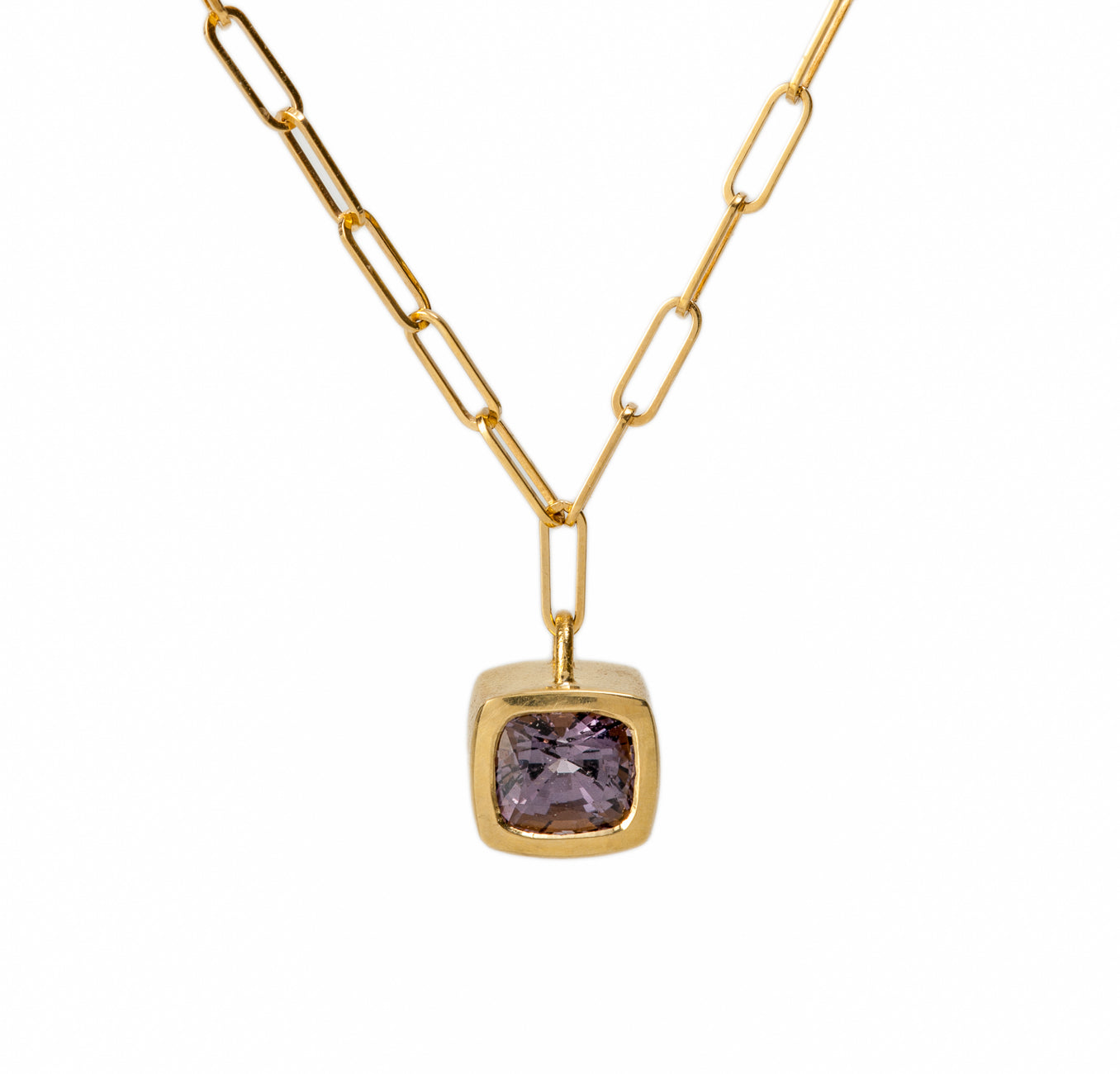 18K Gold Spinel Pendant