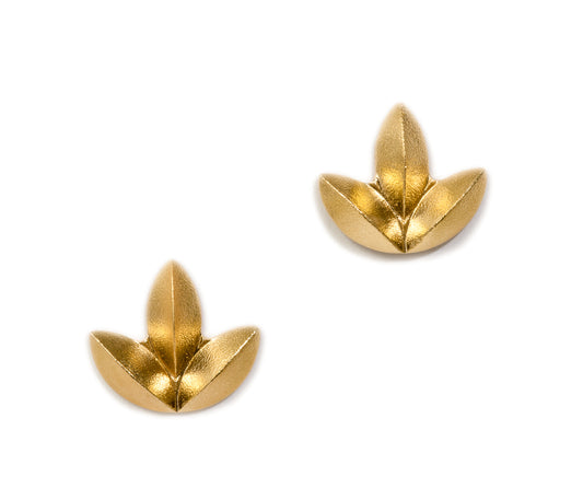 Sweet Pea Studs ~ 18K Gold