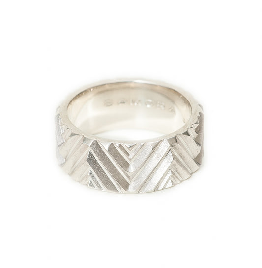 Mountain Range Zigzag Ring ~ Sterling Silver
