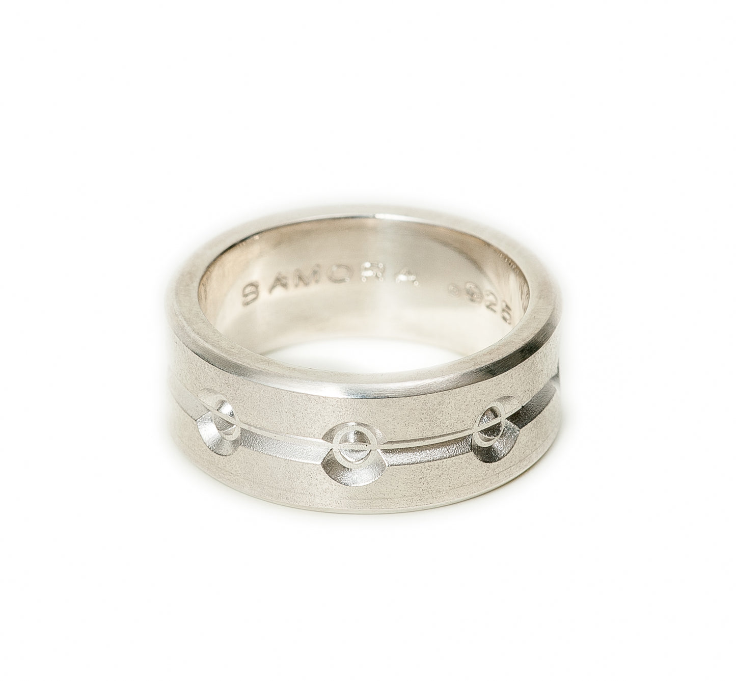 Mountain Range Dots Ring ~ Sterling Silver
