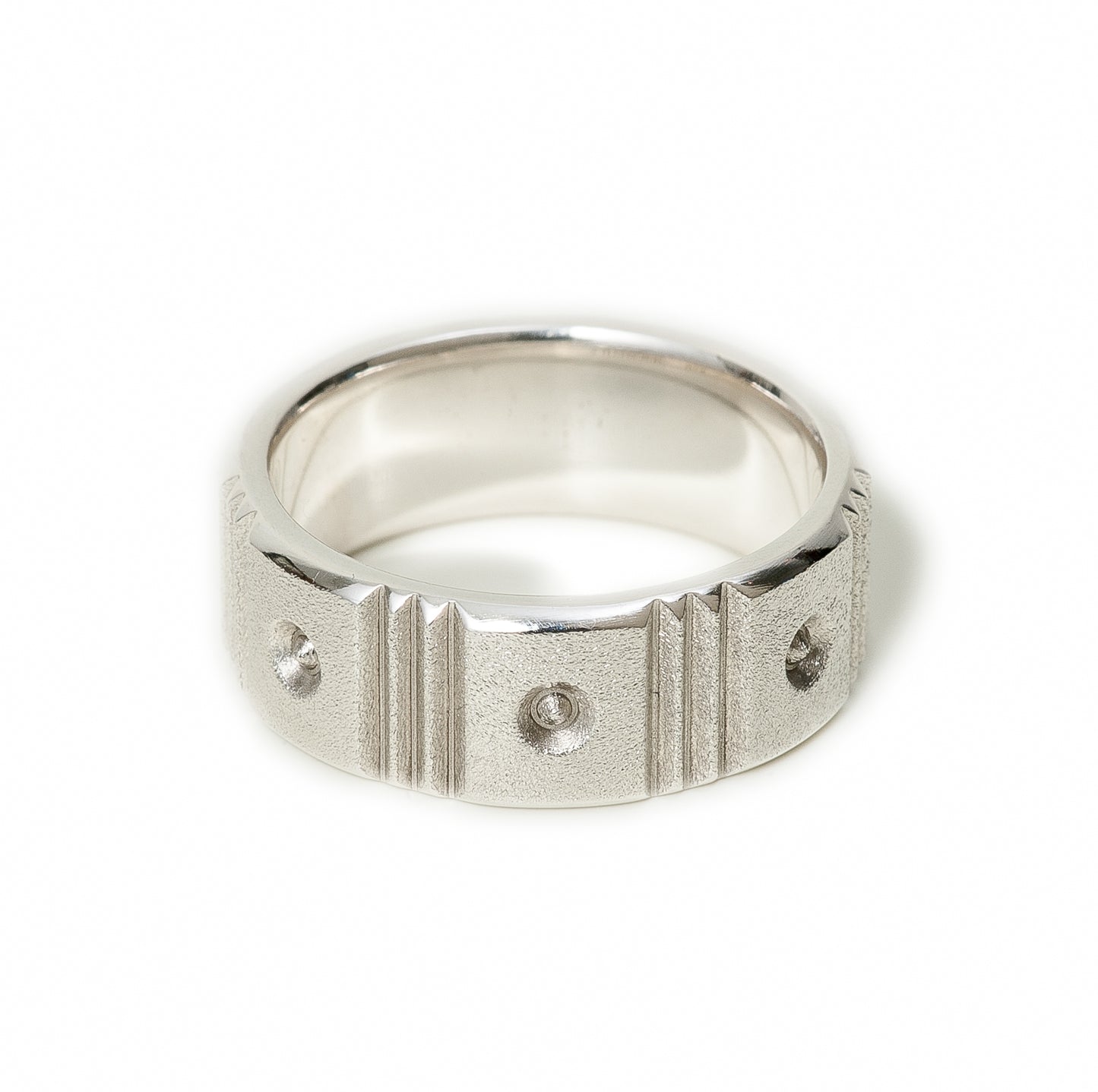 Mountain Range Pillars Ring ~ Sterling Silver