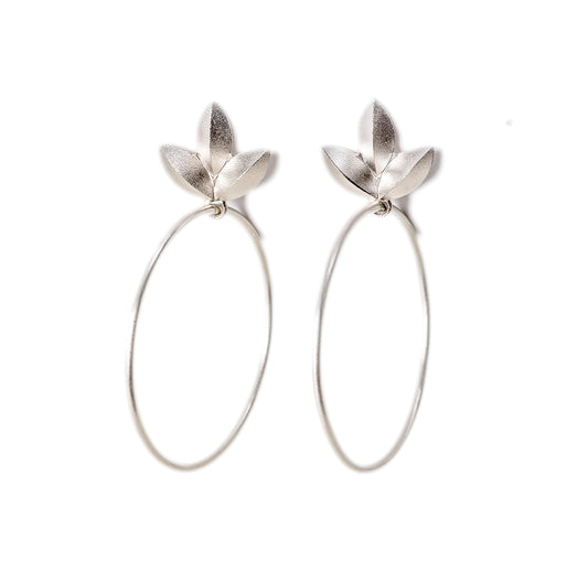 Sweet Pea Blossom Hoops