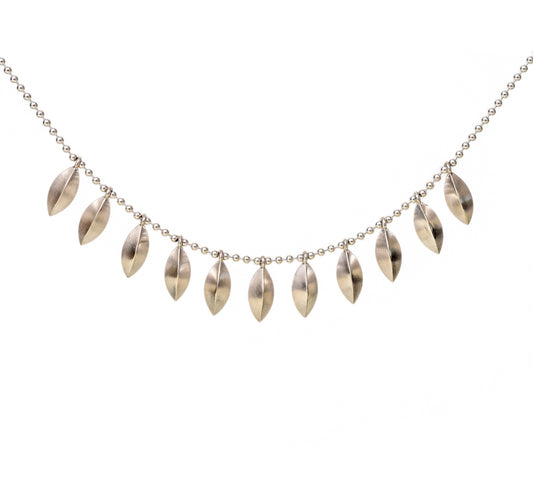 Sweet Pea Pod Bead chain Necklace