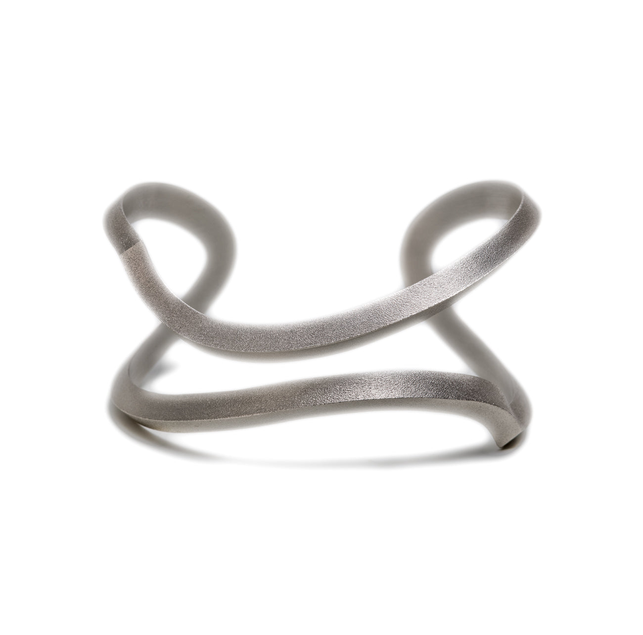 S Cuff 2.0 Pierced ~ Sterling Silver