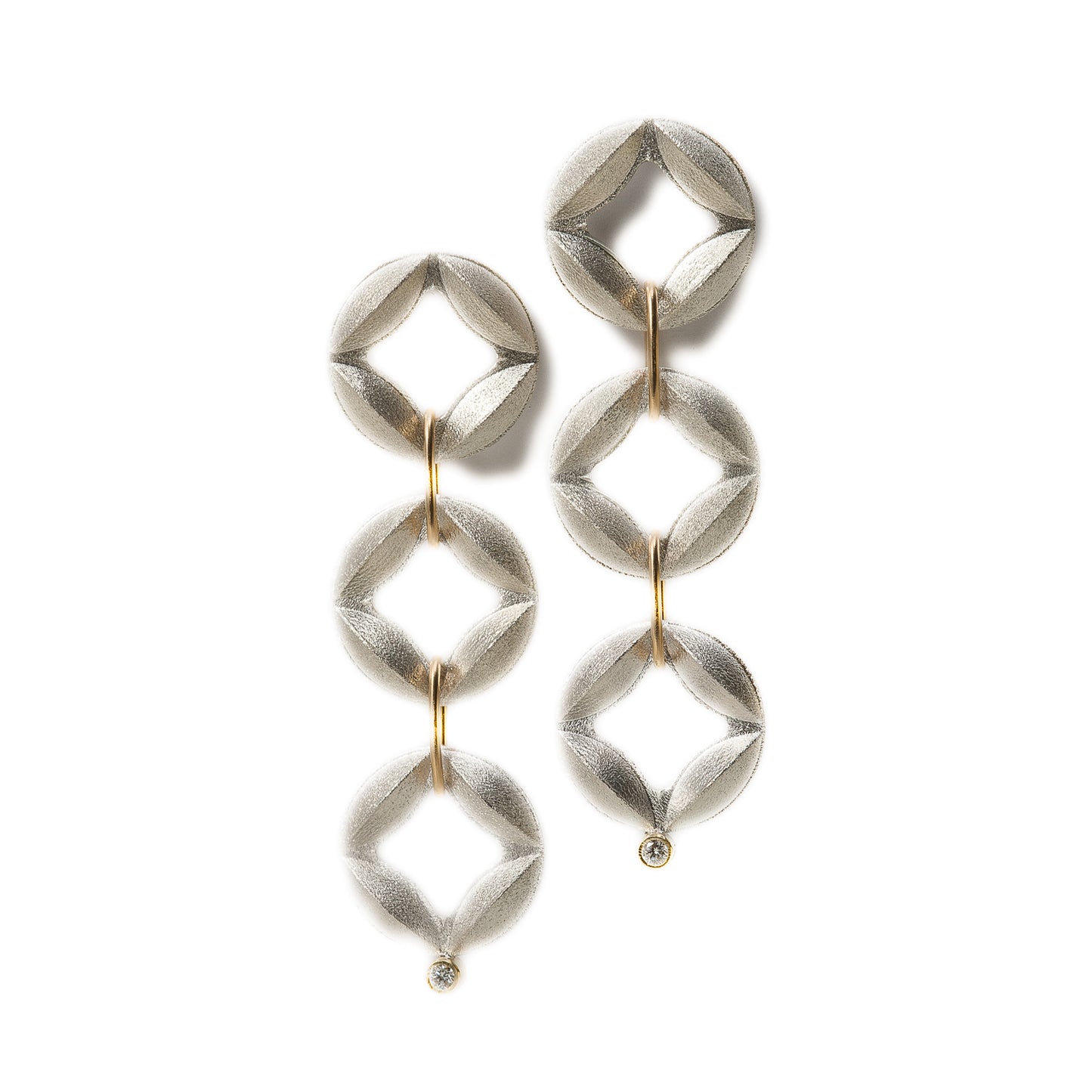 Sweet Pea Quad Link Earrings