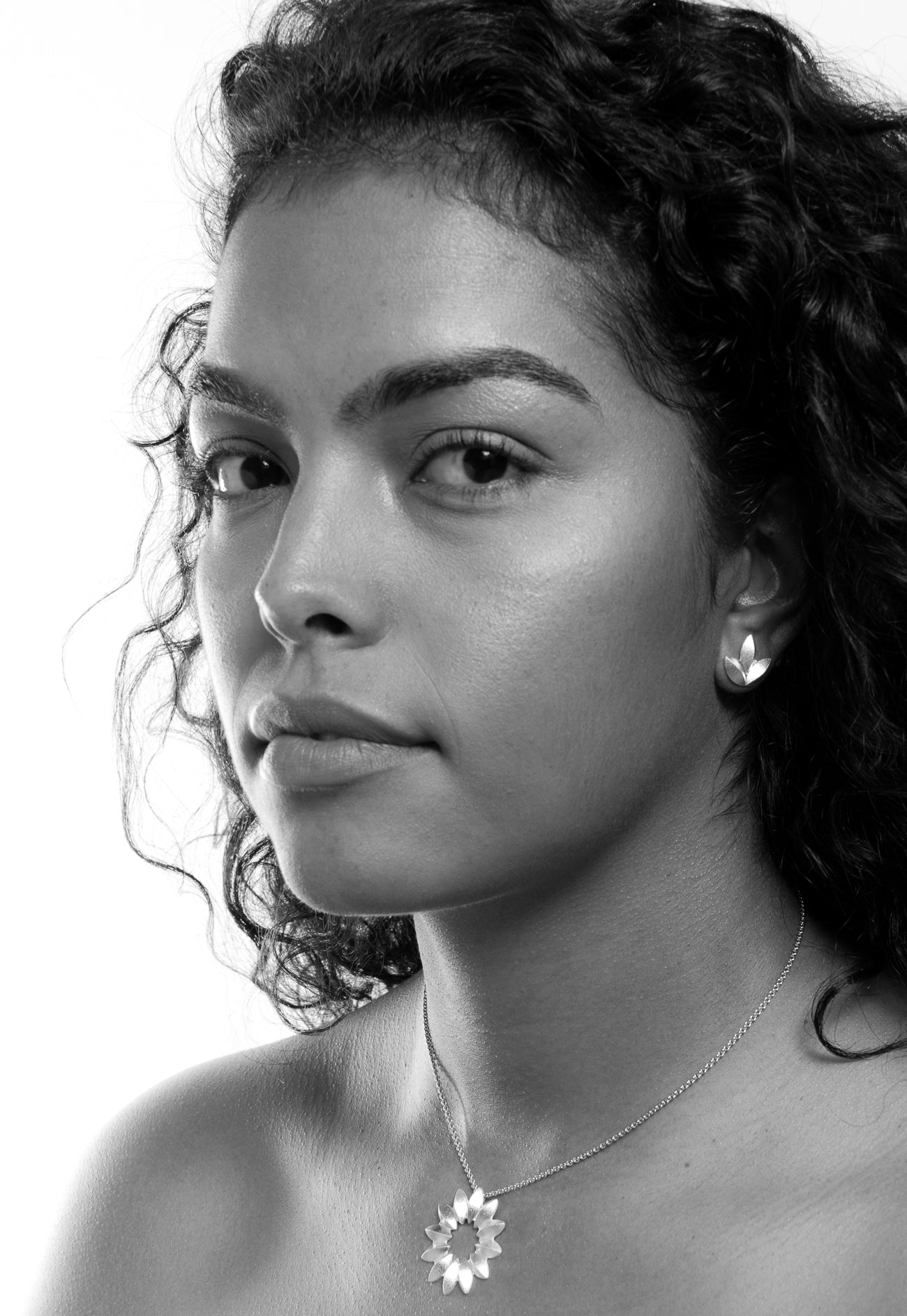 Sweet Pea Blossom Studs ~ Sterling Silver