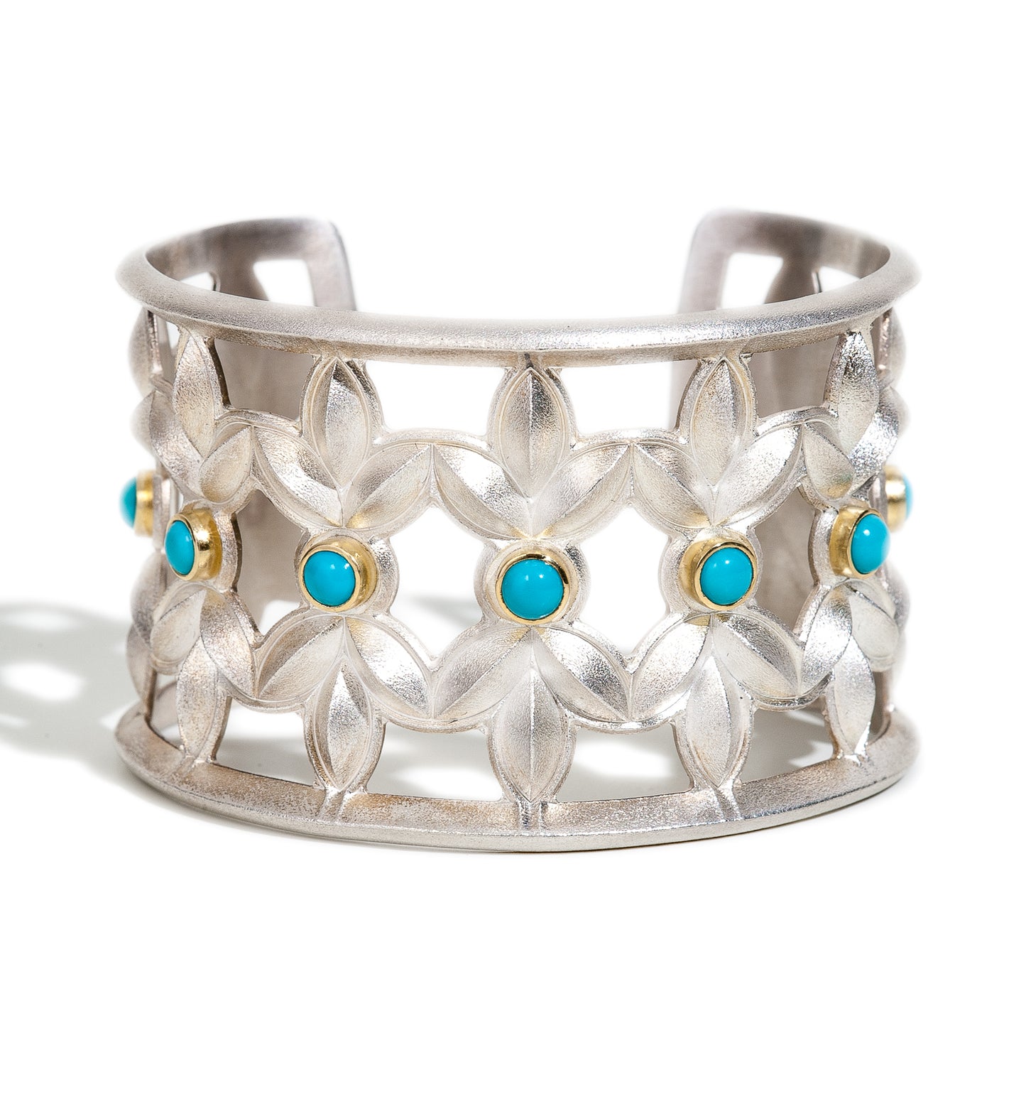 Sweet Pea Seed Cuff ~ Sleeping Beauty Turquoise