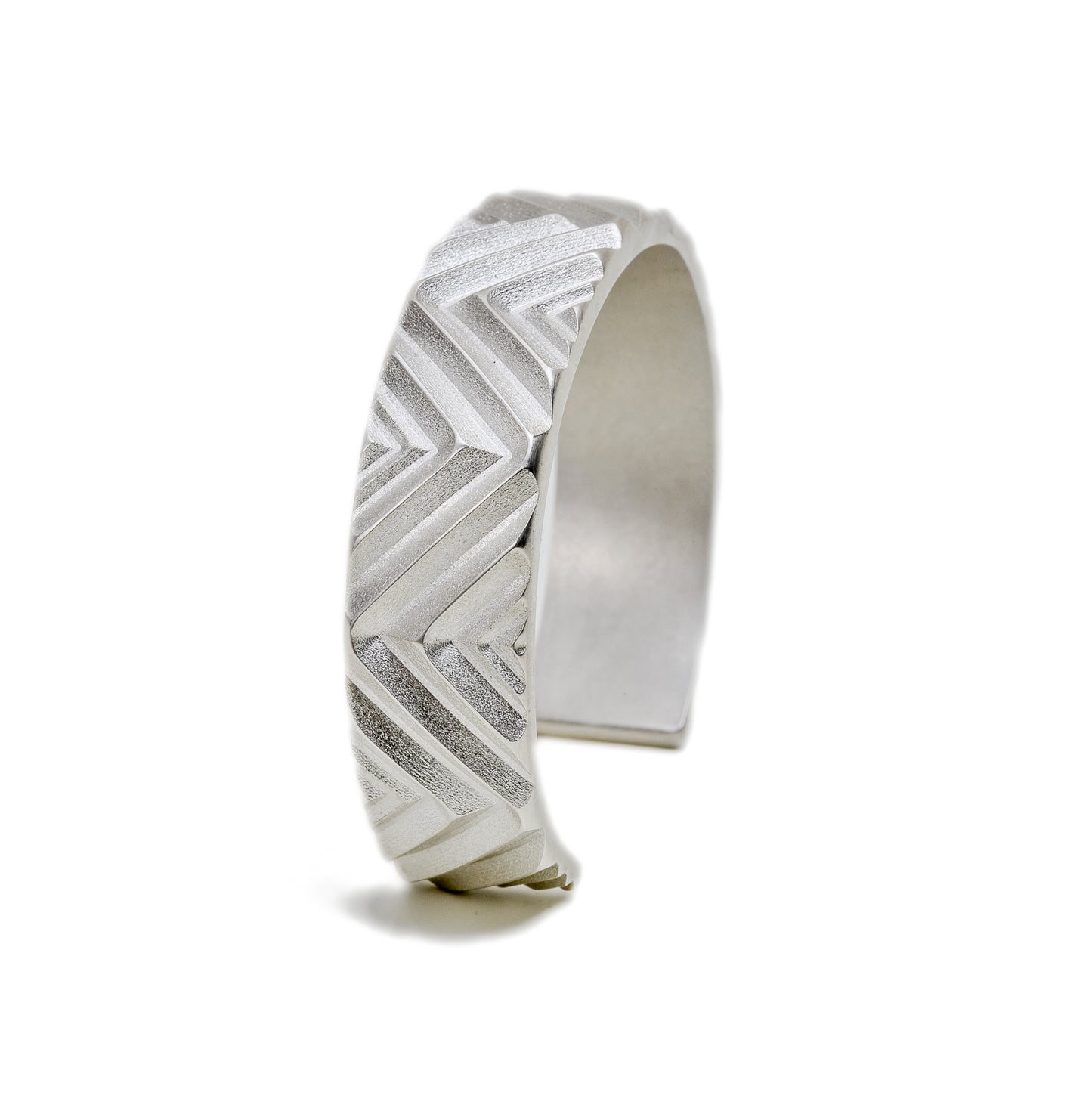 Mountain Range Zig Zag Cuff ~ Sterling Silver