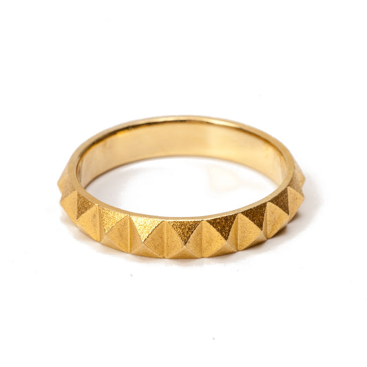 Maria samora 18k Gold Pyramid Ring PY-R07