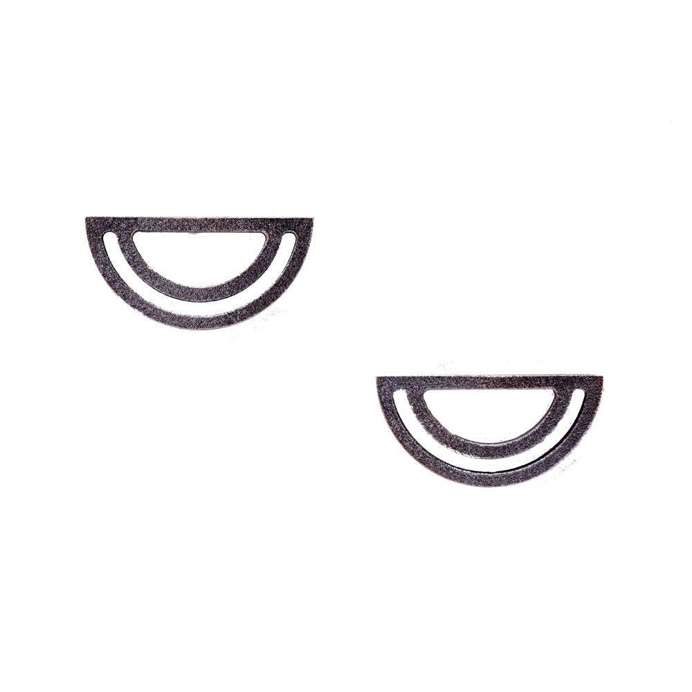 Strata Half Moon Earrings