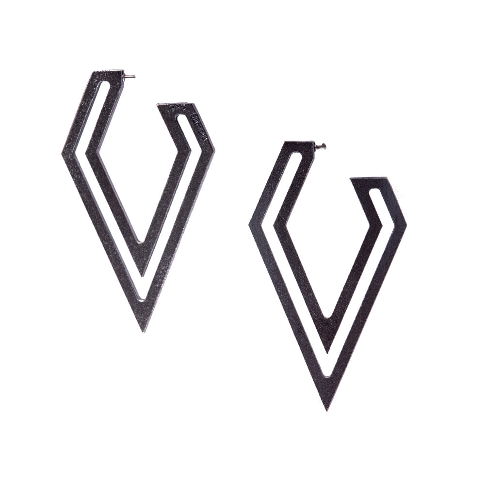 Strata Earring Diamond Point ~ Small