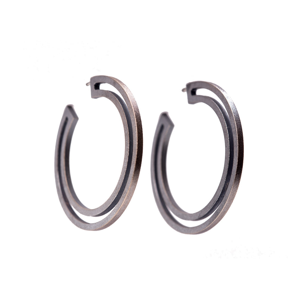 Strata Hoop Earrings ~ Large