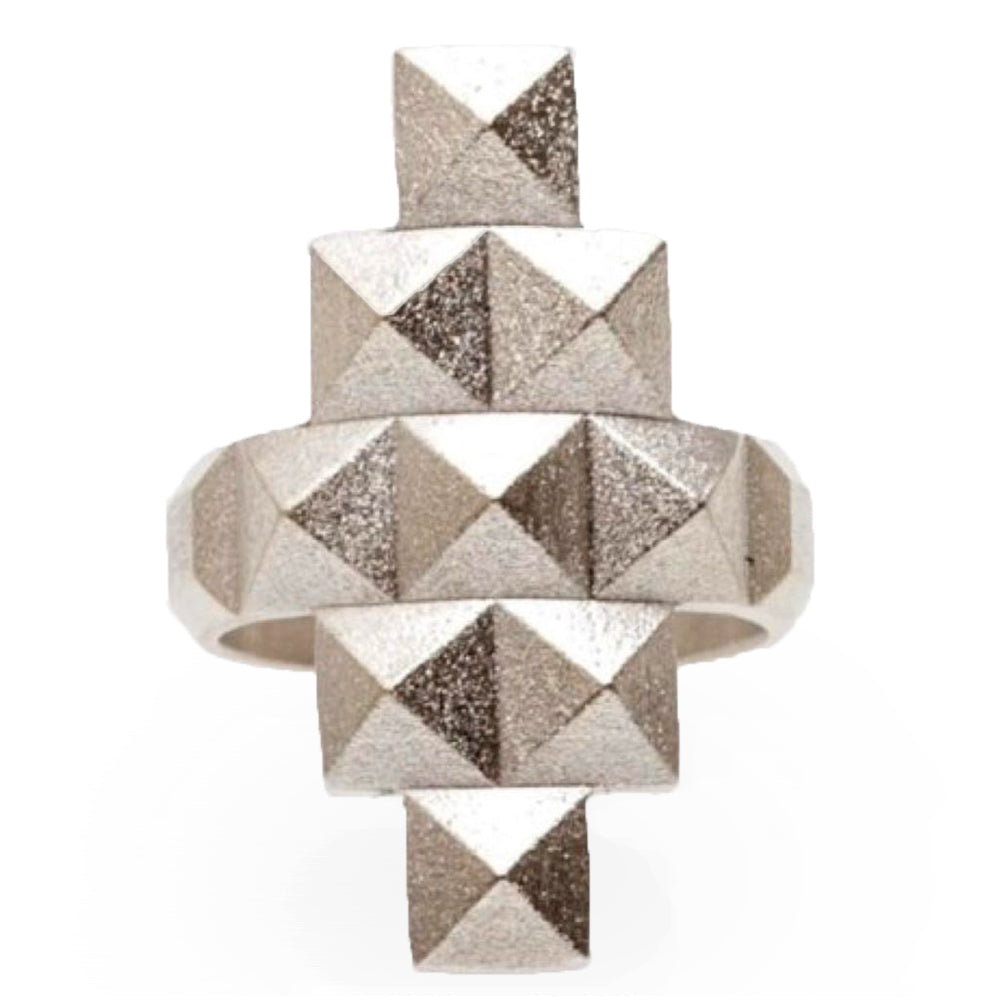 Pyramid Ring 3 ~ Sterling Silver