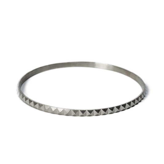 Pyramid Bangle ~ Sterling Silver
