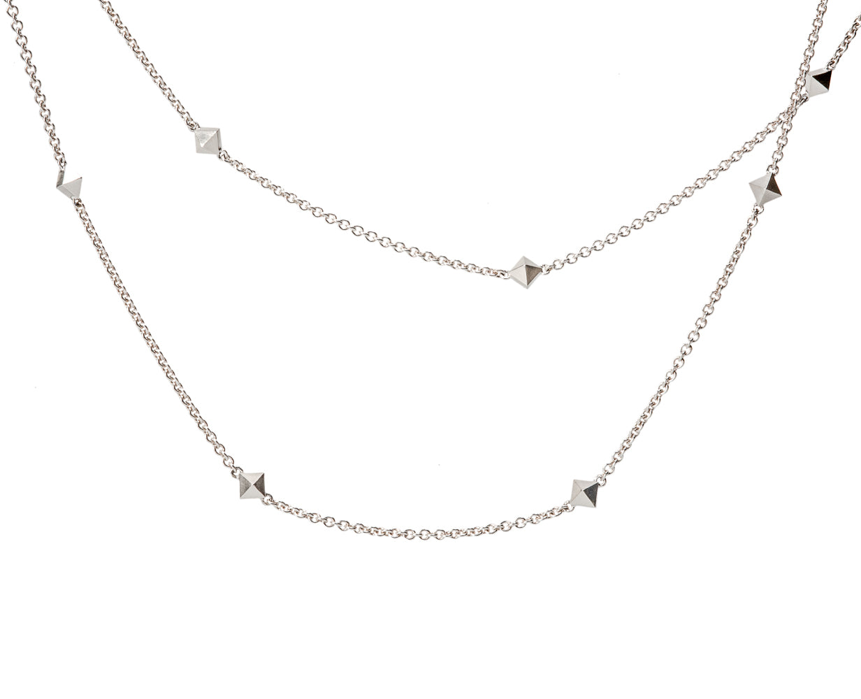 Pyramid Link Necklace