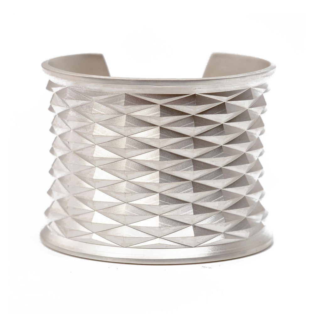 Maria Samora - Sterling Silver Diamond Peak Cuff