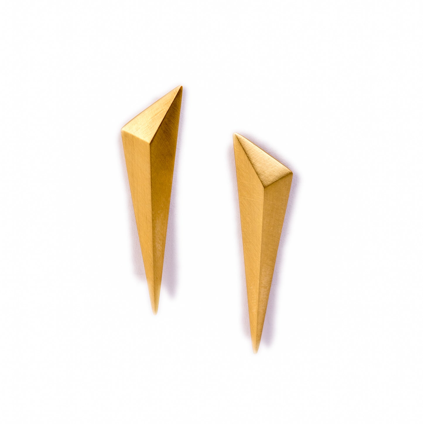 Tetra Studs Long ~ 18K Gold