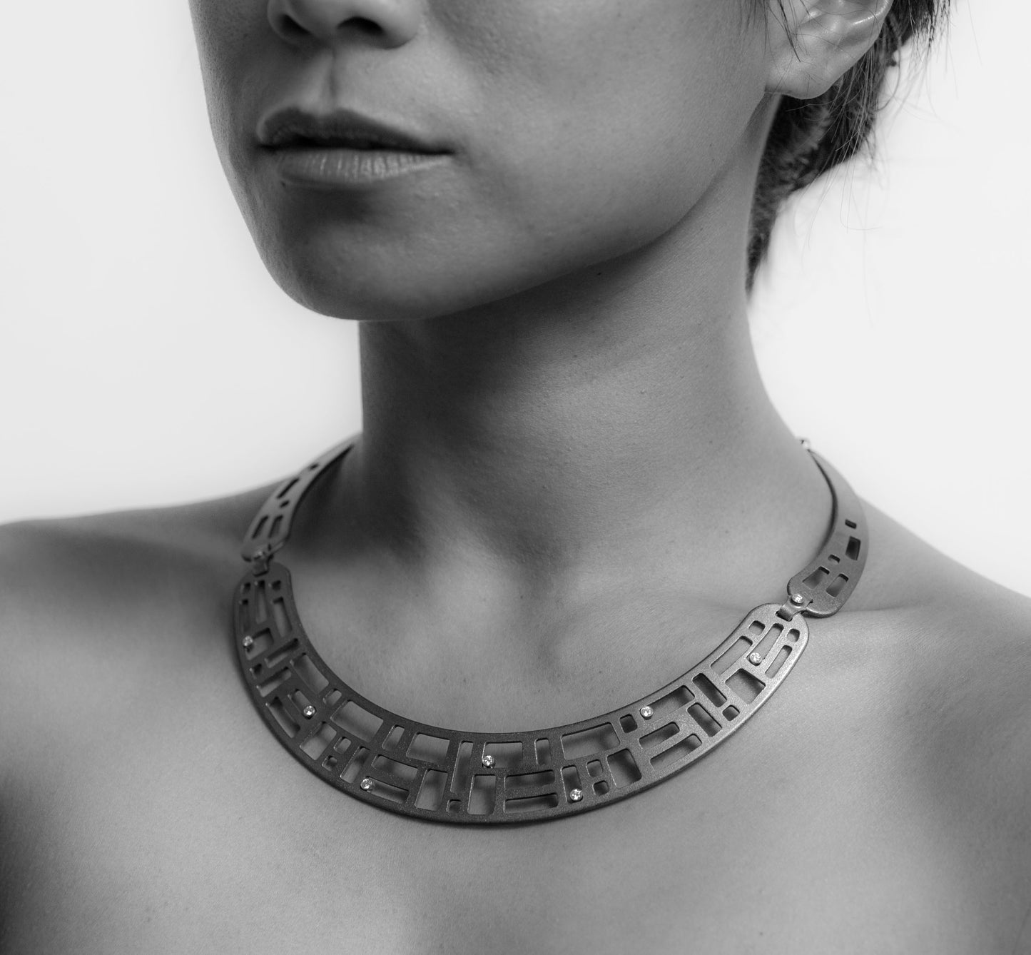 Square Collar with Diamonds