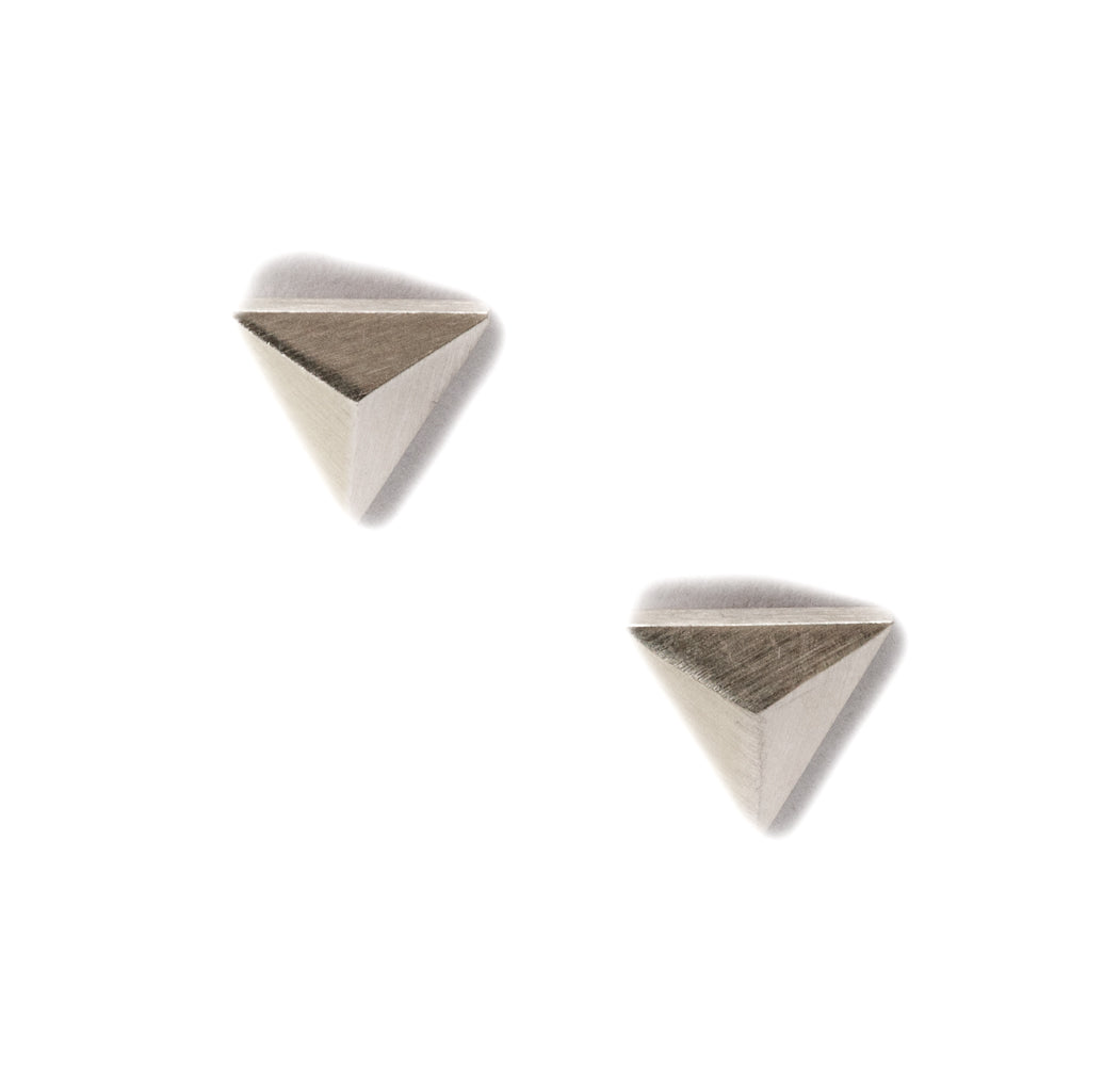 Tetra Tri Stud ~ Sterling Silver