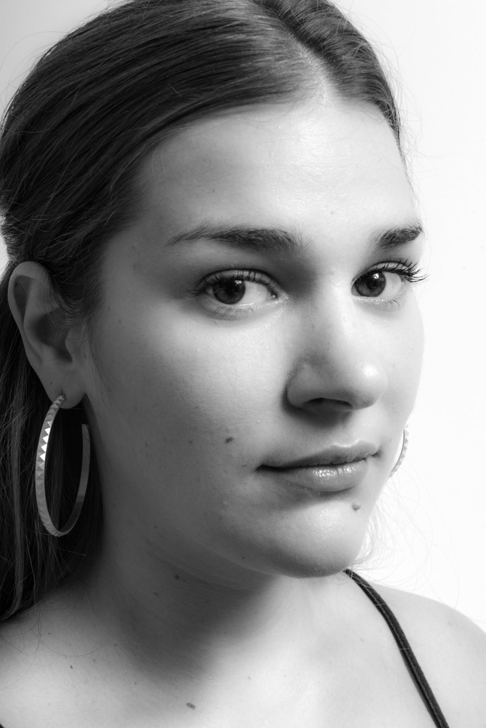 Pyramid Hoops Sterling Silver ~ Large