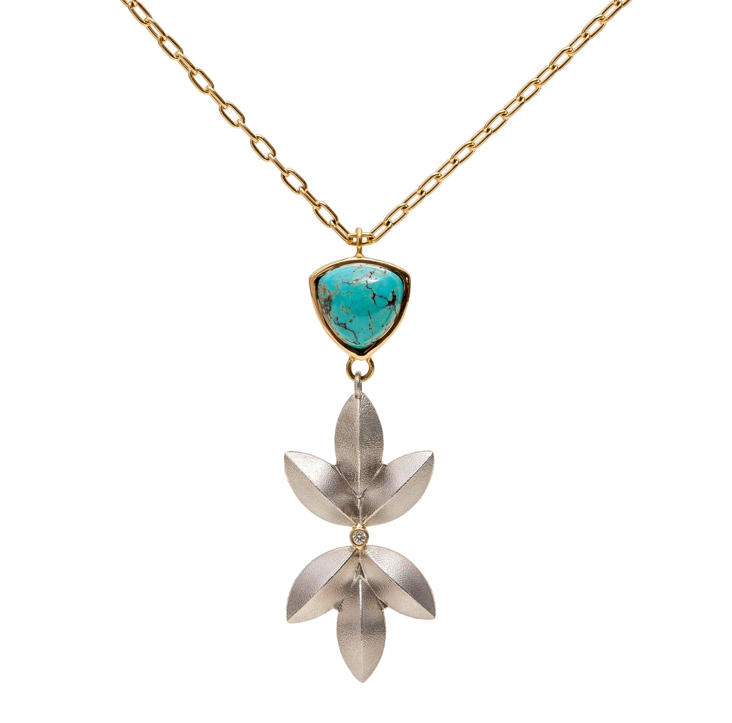 Sweet Pea Pendant ~ Bisbee Turquoise