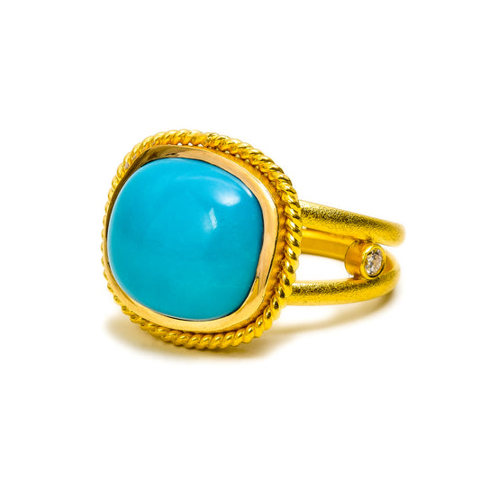 Sleeping Beauty Turquoise Royal Ring