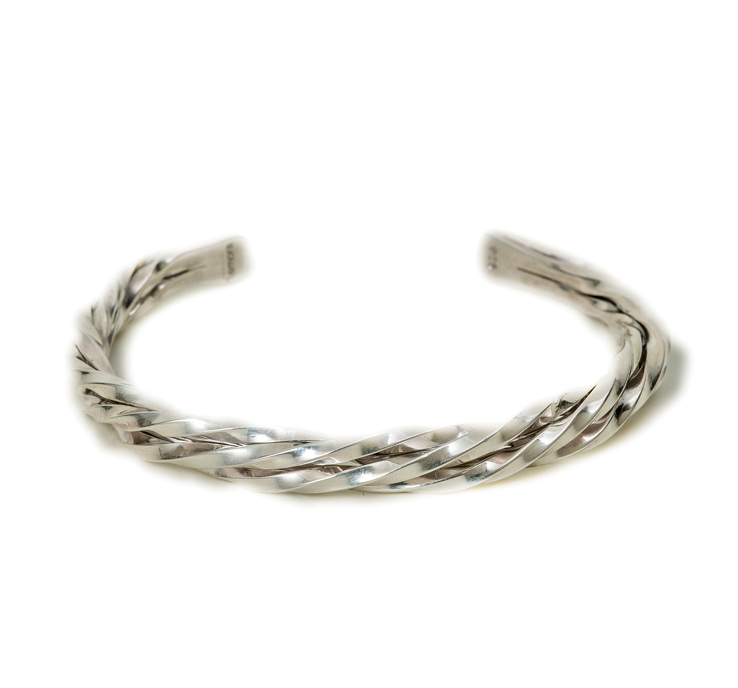 Twist Cuff Quad ~ Sterling Silver