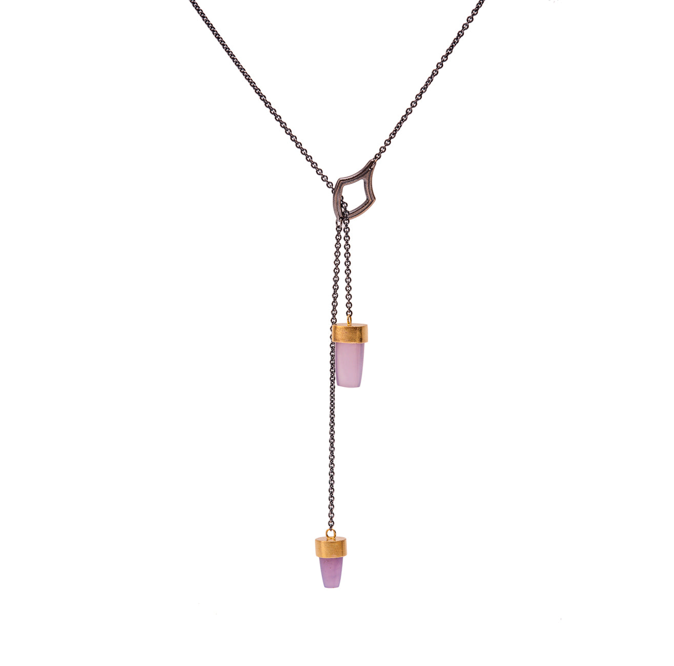 Gryphon Lariat with Chalcedony