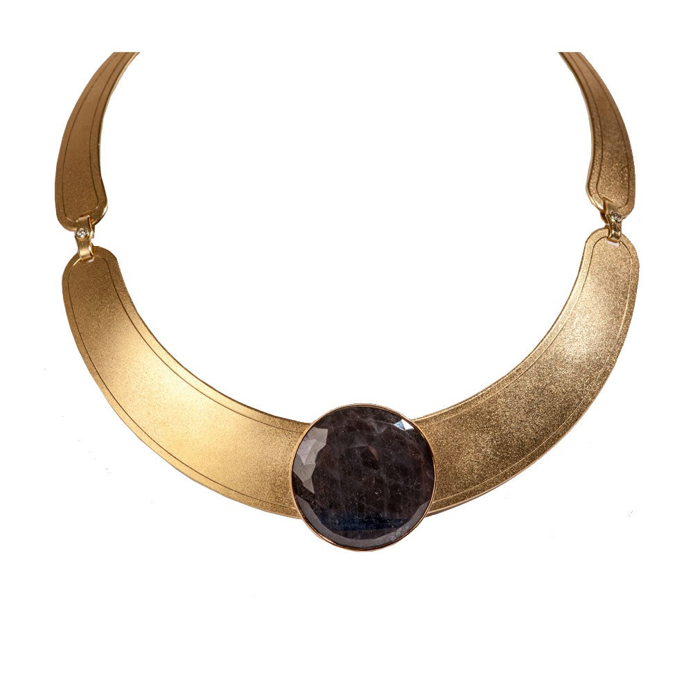 Maria Samora - African Sapphire and 18k Gold Collar