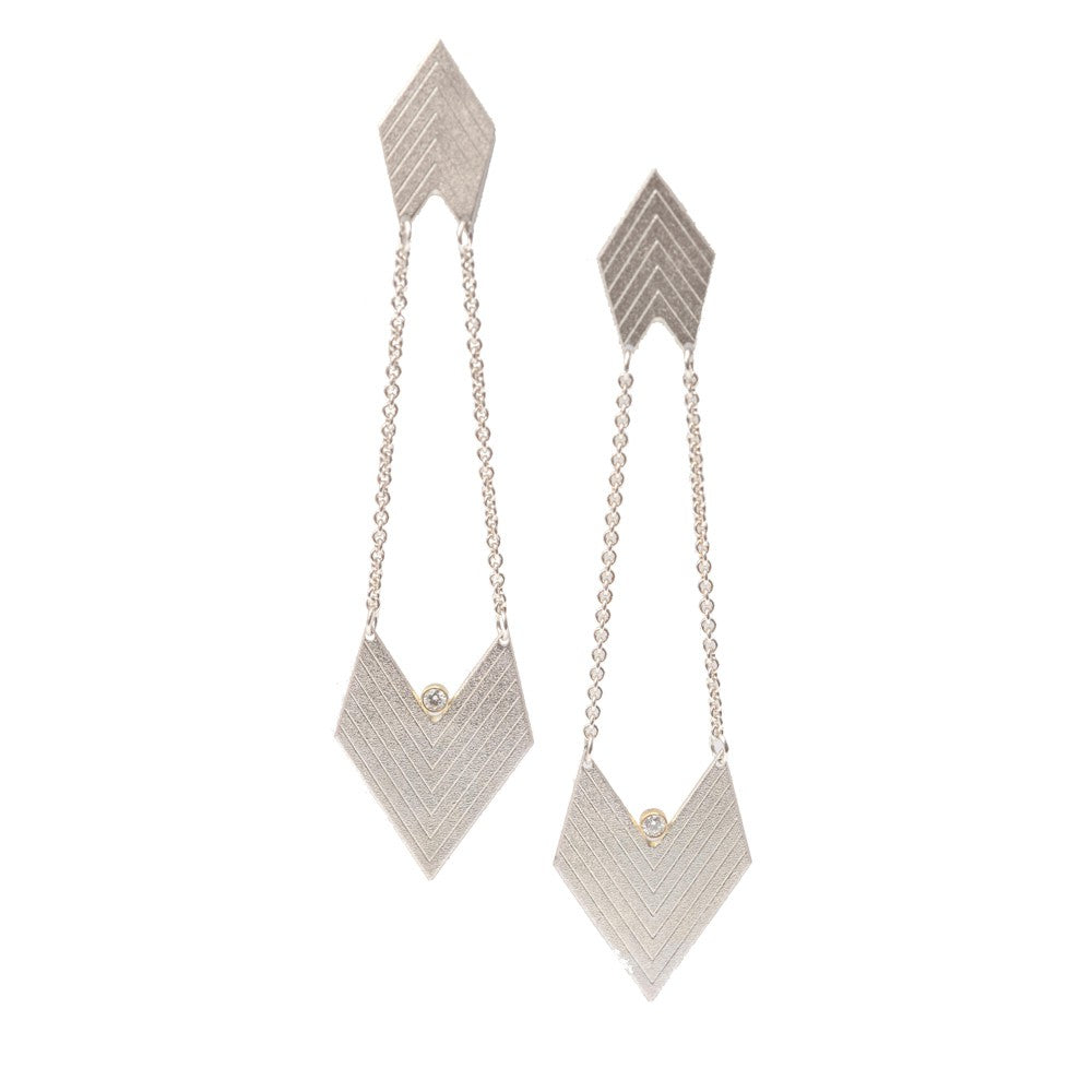 Maria Samora - Chevron Earrings