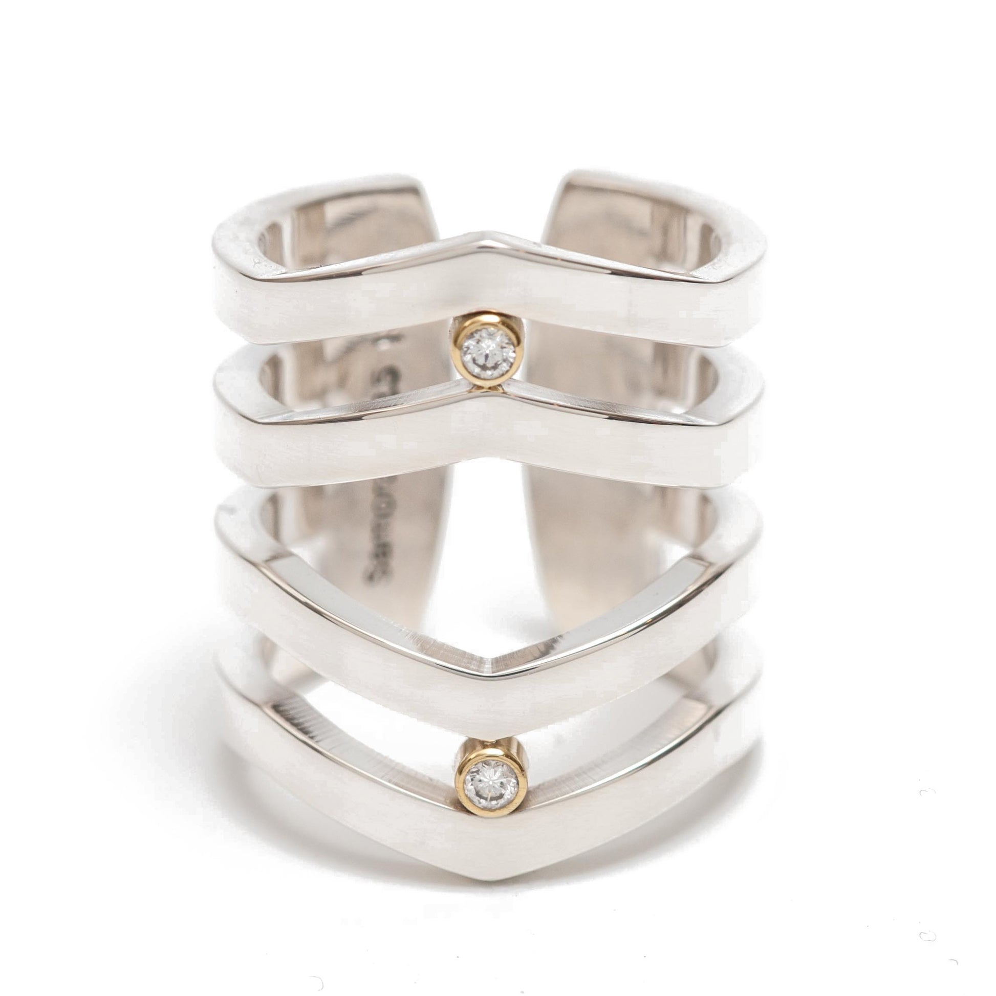 Maria Samora - Diamond Strata Ring