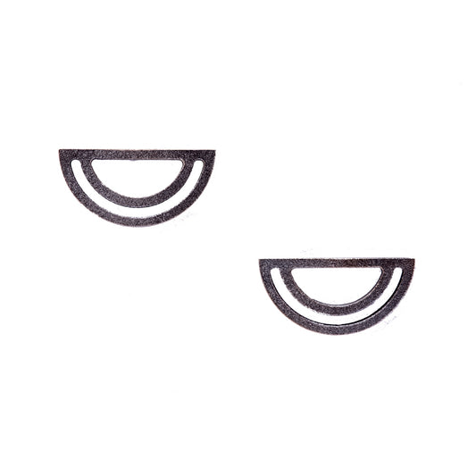 Strata Half Moon Earrings