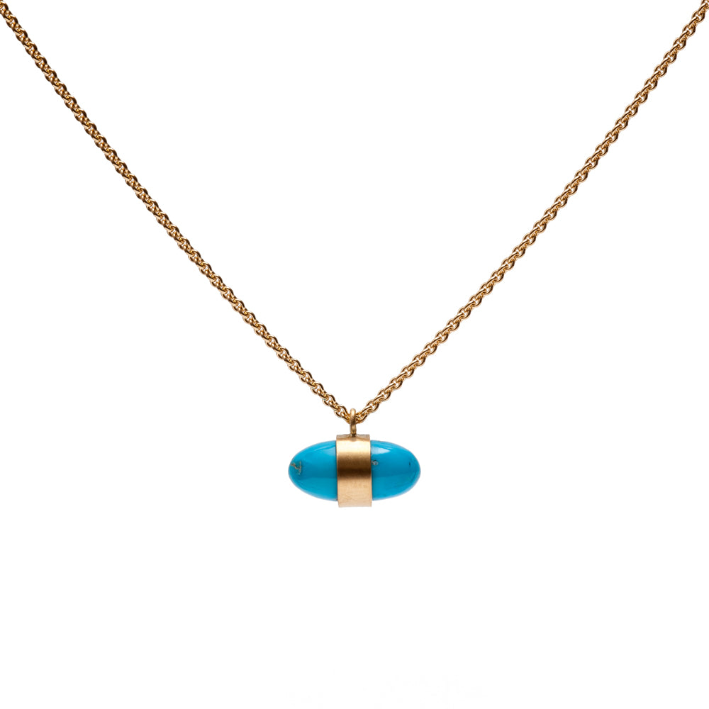 Maria Samora - Turquoise Bullet Necklace