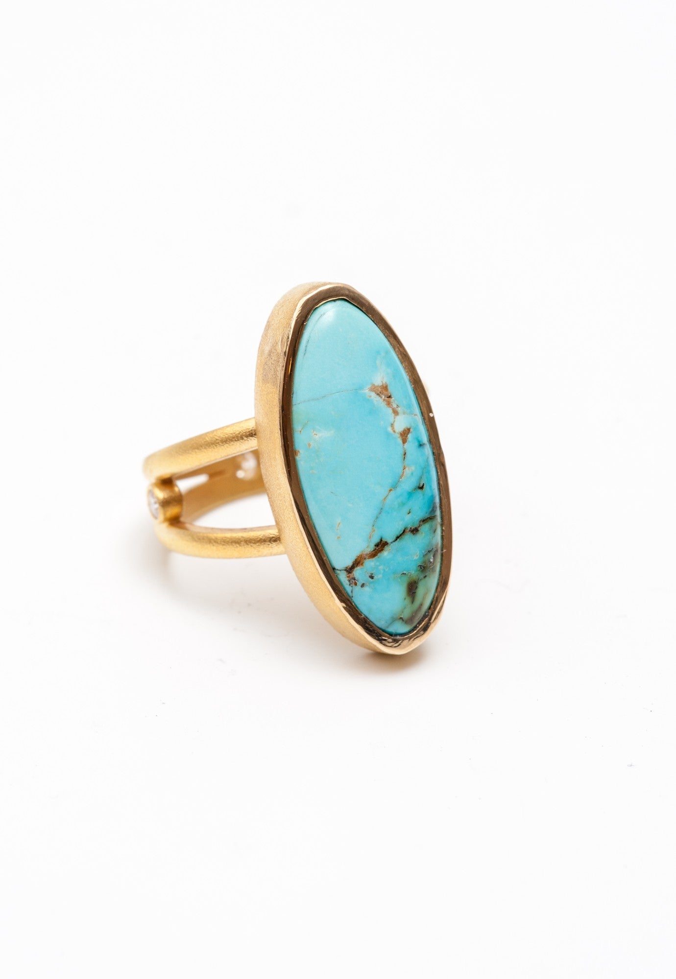 Turquoise and 18K Gold Royal Ring โ mariasamora