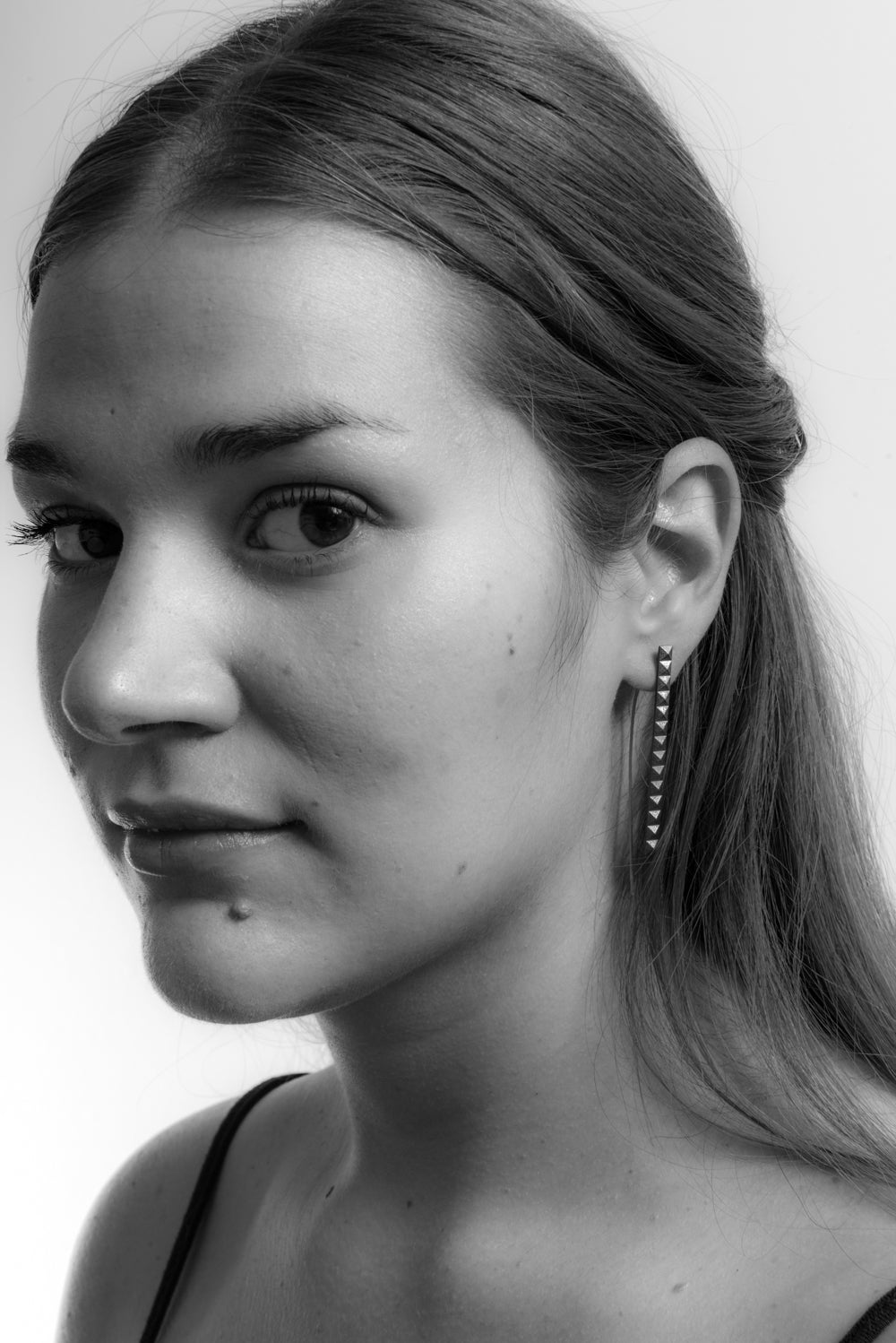 Pyramid Bar Earrings