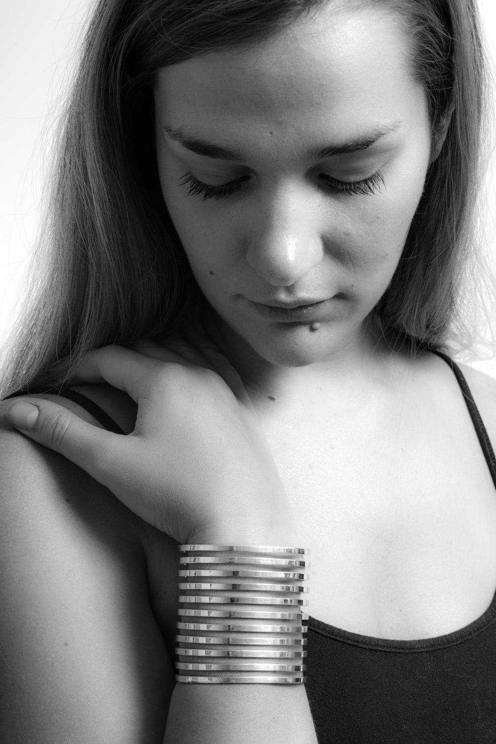 Maria Cuffle Strata Wide Cuff ~ Sterling Silver – mariasamora